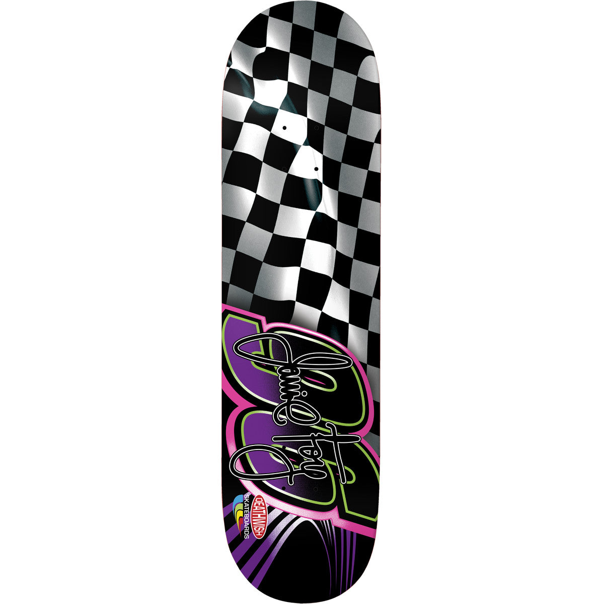 Deathwish Foy Checkered Twin Tail Skateboard Deck