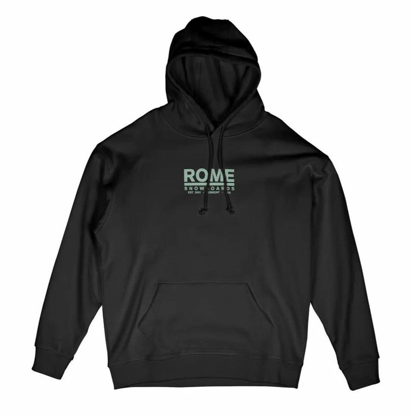 Black Basic Rome Snowboards Hoodie