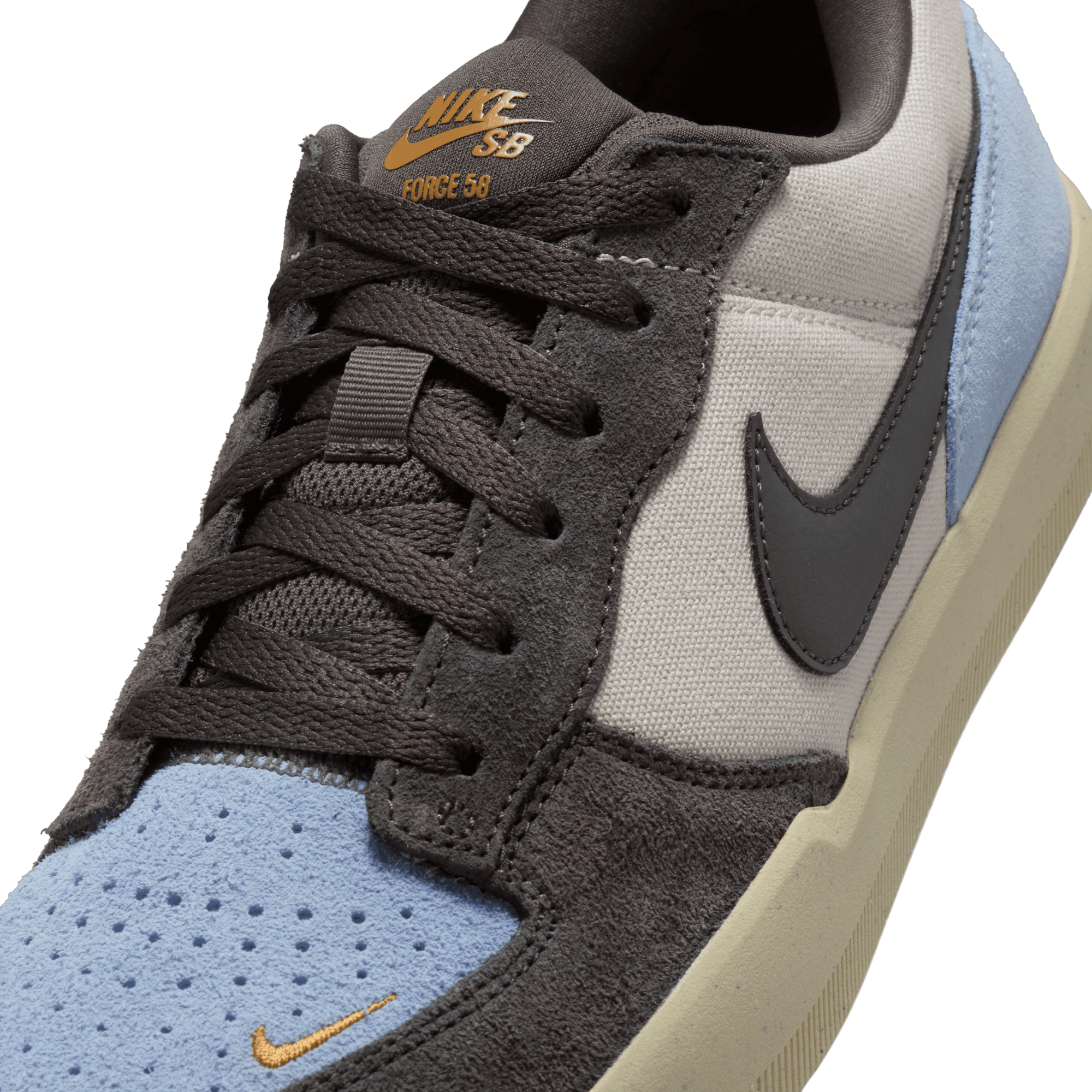 Lite Orewood Brown Force 58 Nike SB Skate Shoe Detail
