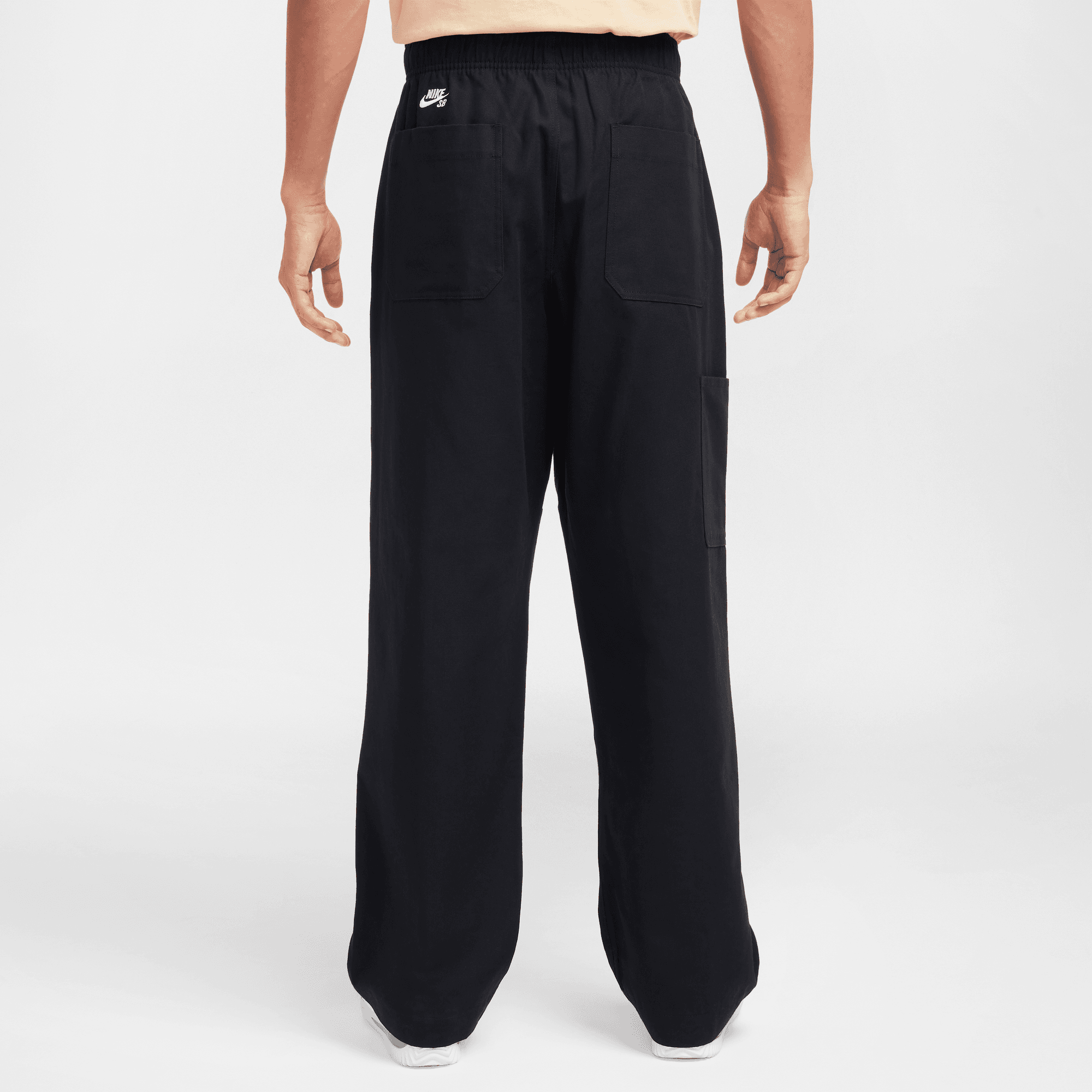 Black Double Knee Nike SB Pants Back