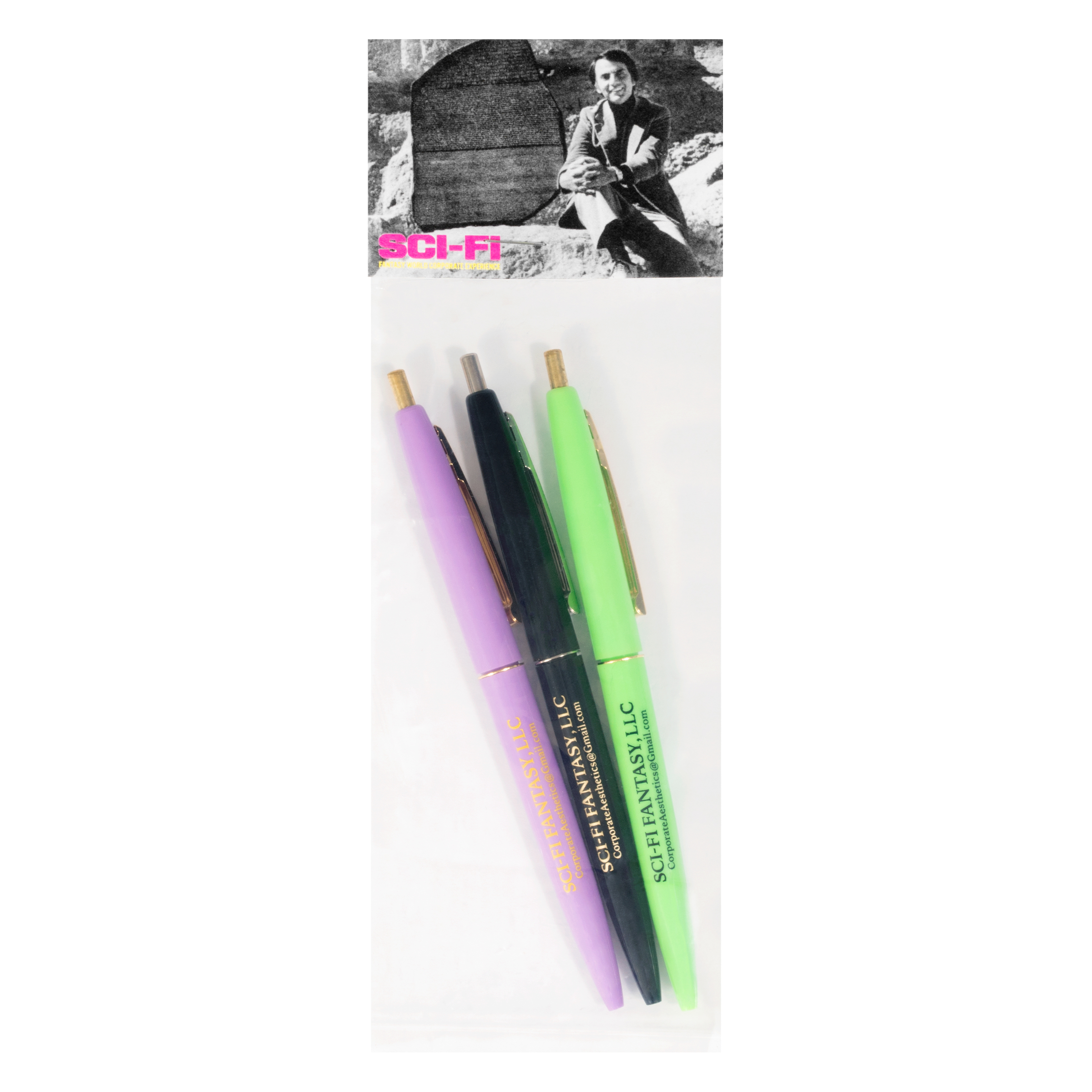 3 Pack Clickable Sci-Fi Fantasy Pens