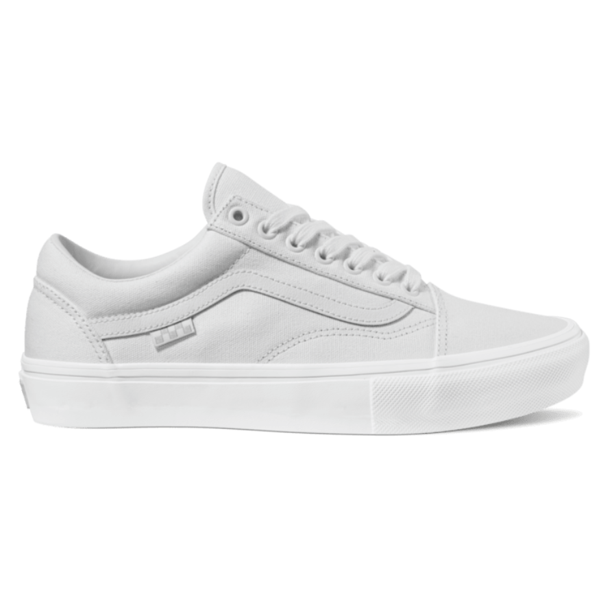 Vans Skate Old Skool Canvas Skateboard Shoe - True White
