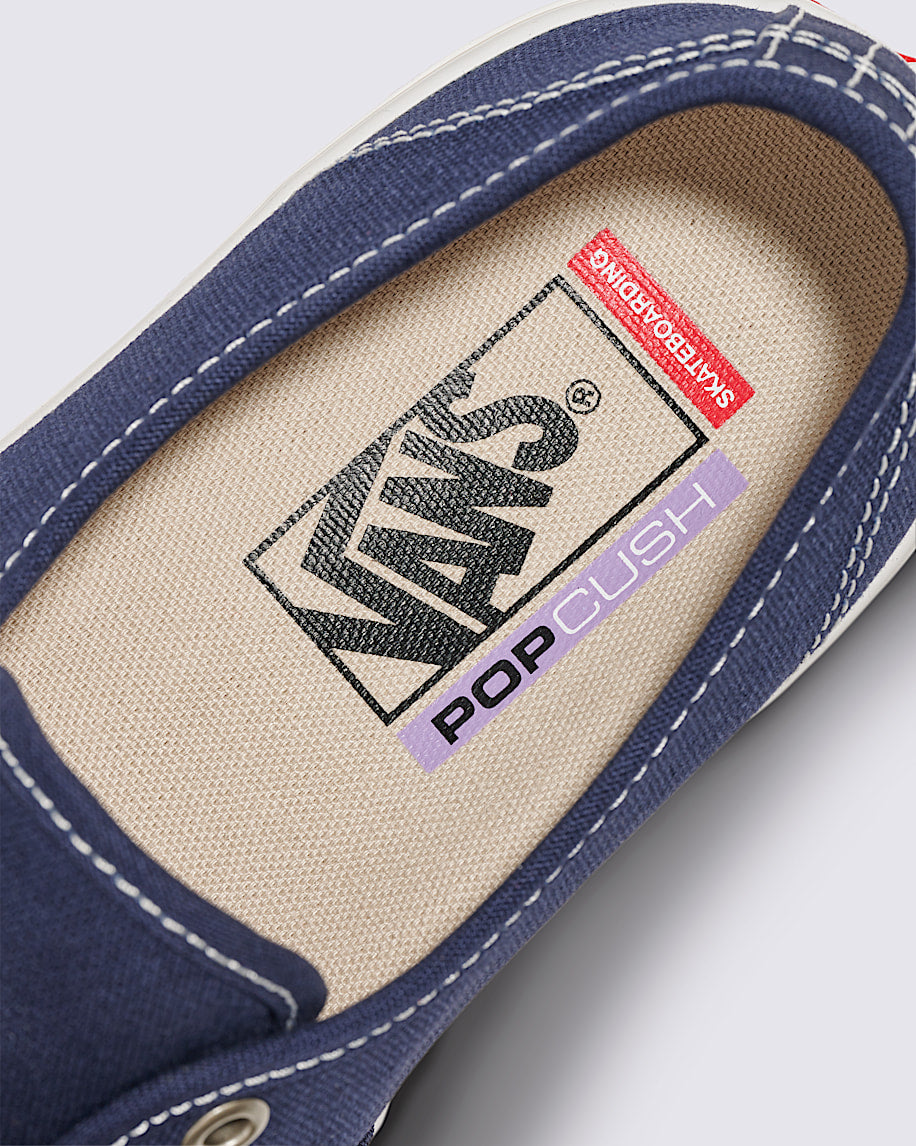Navy/Turtledove Skate Authentic Vans Skate Shoe Detail