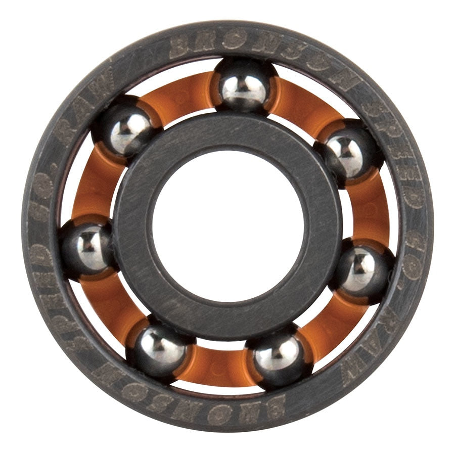 Bronson Raw Shieldless Skateboard Bearings